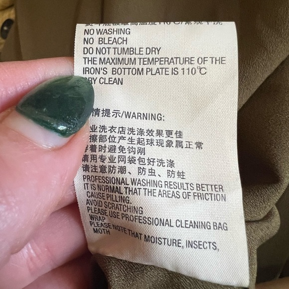 EP YAYING Plaid Wool Blend Double Breasted Longline Blazer Coat Size 2 Like New - Picture 11 of 12